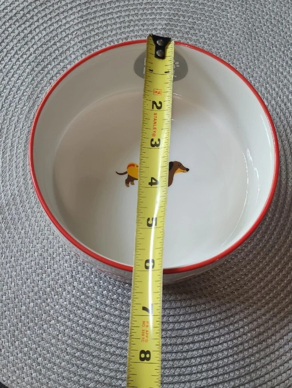 Rocky Bear 'Hot Dog' Pet Bowl